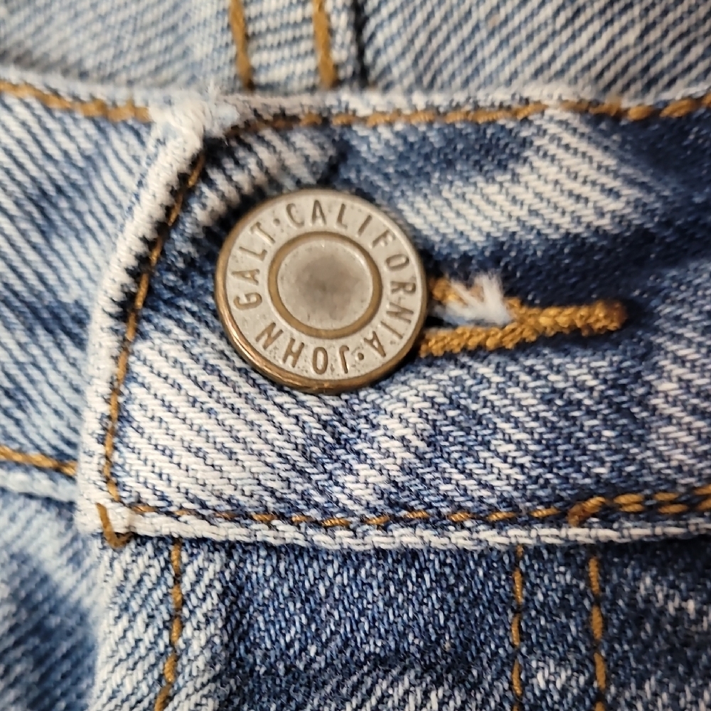 J. Galt Shanghai Straightleg Jeans Hidden Button-fly Size 4-6 / 28 / Small - Picture 3 of 9
